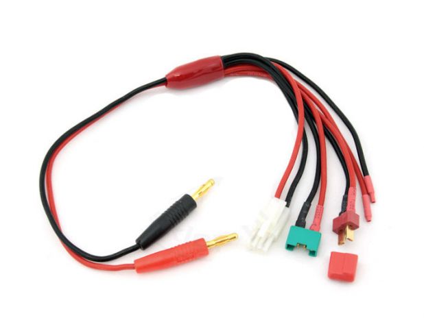 Adapter MULTI Banan 4mm - TAMIYA / MPX / DEAN / wyjście gold 2mm