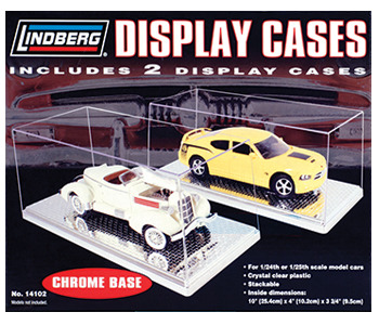 Para przezroczystych gablot do modeli samochodów (CHROME) - Lindberg
