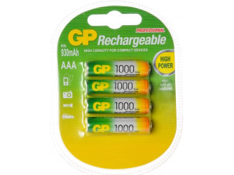 Akumulator AAA Ni-Mh 1,2V 1000mAh GP HR03 4sztuki
