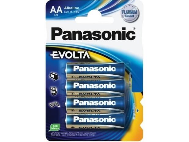Bateria Alkaiczna Panasonic 1,5V LR6 Evolta AA