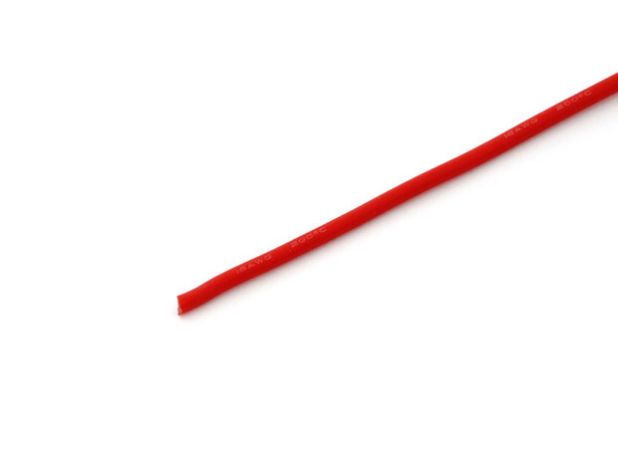 Przewód silikonowy 1,5 mm2 (15AWG) (czerwony) 1m.