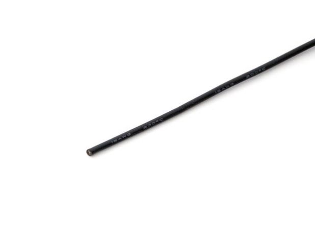 Przewód silikonowy 0,75 mm2 (18AWG) (czarny) 1m.