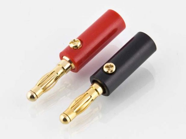 Wtyki bananowe 4 mm (w obudowie)
