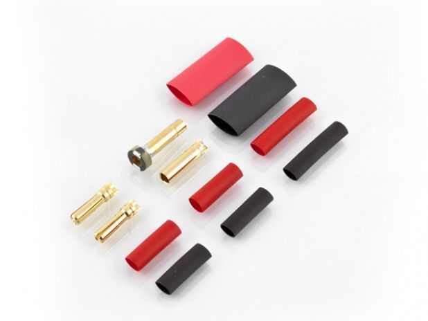 Konektory beziskrowe typu banan 4,0 mm (75 A) - 2 pary - Jeti Model