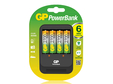 Ładowarka Mikroprocesorowa Ni-MH GP PB570 + 4 Akumulatory 2700mah