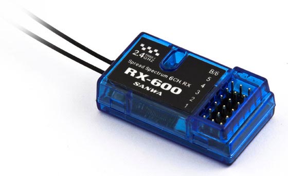 Odbiornik SANWA - RX-600 FHSS-1 2,4 GHz