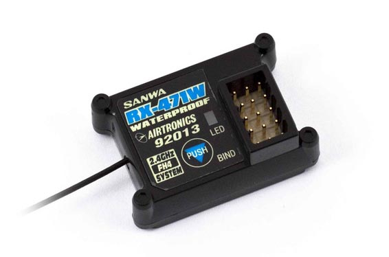 Odbiornik SANWA - RX-471 W FHSS-4 2,4 GHz (Wodoszczelny)
