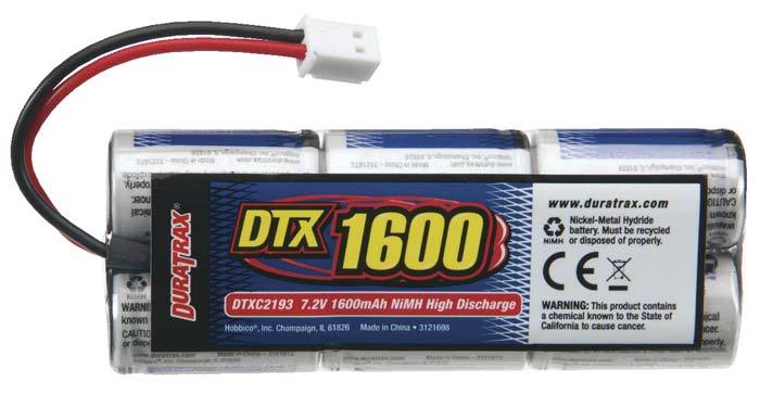 Pakiet DURATRAX NiMH 7,2V 1600 mAh - tuba (wtyk micro)
