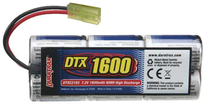 Pakiet DURATRAX NiMH 7,2V 1600 mAh - tuba (MINI TAMIYA)