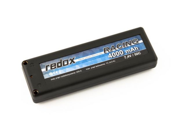 Pakiet Akumulator Samochodowy Redox Lipo 7,4V 4000mAh 50C