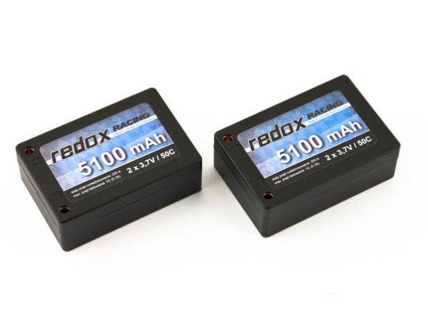 Pakiet Akumulator Samochodowy Redox Lipo 7,4V 2 x 3,7V 5100mAh 50C 1+1