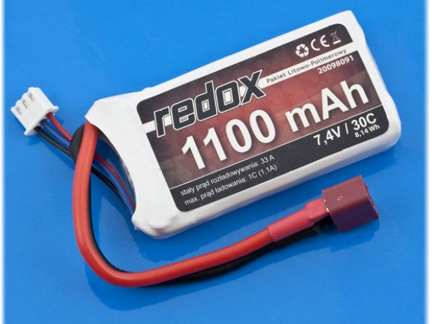 Pakiet Akumulator Redox LiPo 7,4V 1100mAh 30c