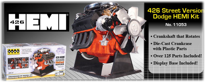 Model Plastikowy Do Sklejania HAWK (USA) Silnik V8 426 Dodge Street HEMI
