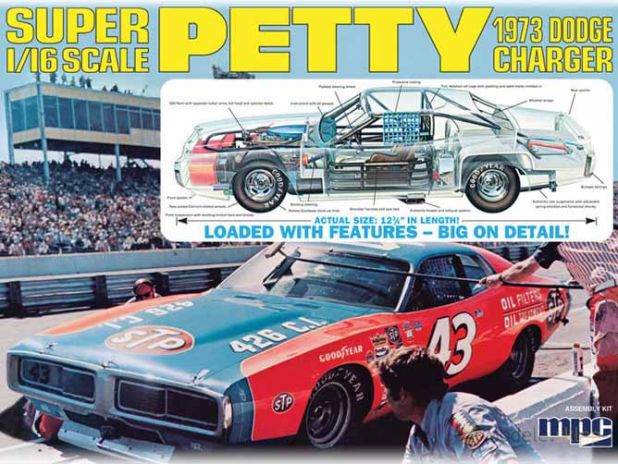 Model Plastikowy Do Sklejania MPC (USA) - Richard Petty NASCAR Charger-Clear