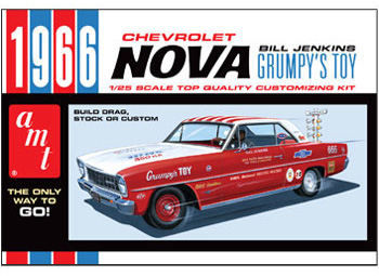 Model Plastikowy Do Sklejania AMT - 1966 Chevy Nova-Bill Jenkins