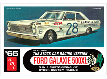 Model Plastikowy Do Sklejania AMT (USA) - 1965 Ford Galaxie Stock Car - Fred Lozenzen