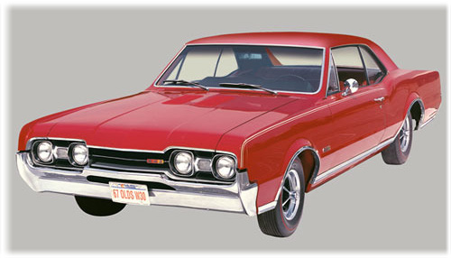Model Plastikowy Do Sklejania AMT (USA) - 1967 OLDS 442 W-30