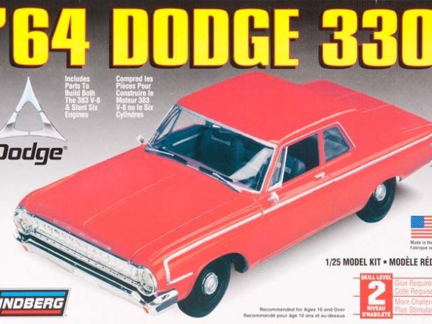Model plastikowy Lindberg - 64 Dodge 330