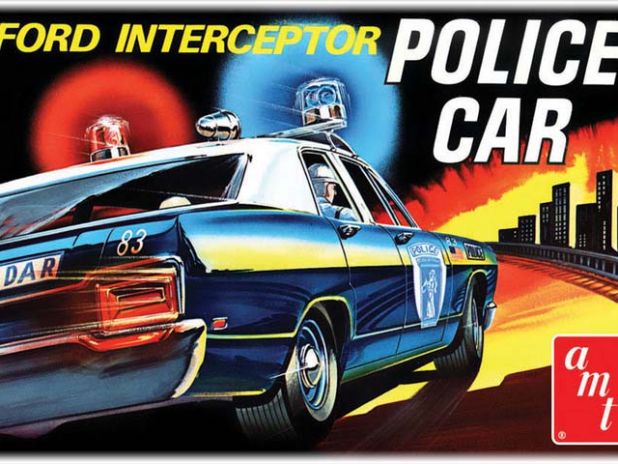 Model Plastikowy Do Sklejania AMT (USA) - 1970  Ford Galaxie Interceptor Police