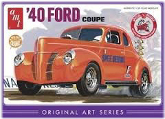 Model Plastikowy Do Sklejania AMT (USA) - 1940 Ford Coupe Original Art