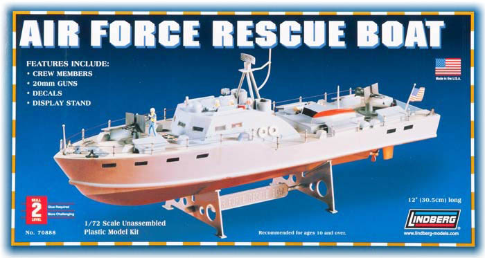 Model plastikowy Lindberg - Air Force Rescue Boat
