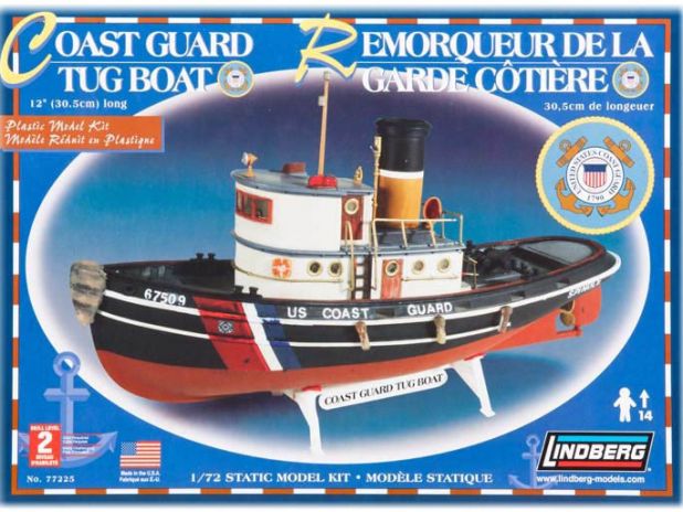 Model plastikowy Lindberg - Łódź Coast Guard Tug Boat