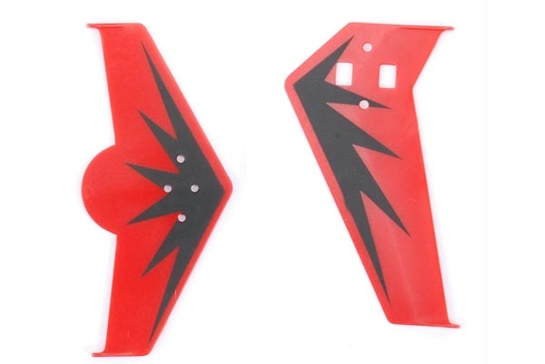 Stateczniki Czerwone Komplet TH 6400 Top Heli