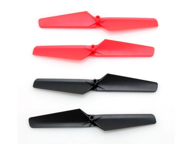 Komplet Śmigieł 2 x Czerwone 2 x Czarne WLtoys V929-02