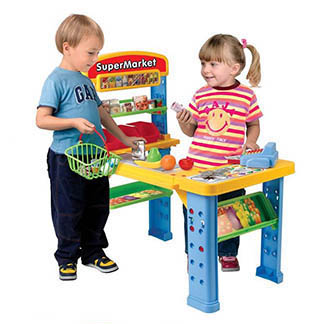 Duży Supermarket Kasa Sklepowa + Akcesoria