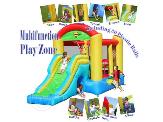 Centrum Zabaw Ze Zjeżdżalnią Zamek Dmuchany HappyHop