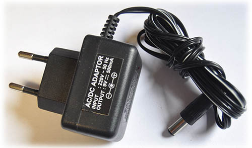 Zasilacz Ładowarka 9V 500mA