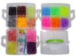 Gumki Zestaw do robienia bransoletek 5000szt + Krosno LOOM BAND