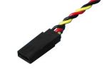 Przewód serwa z gniazdem, skręcony (JR)