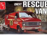 Model Plastikowy Do Sklejania AMT - 1975  Chevy Rescue Van (Biały)