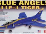 Model Plastikowy Do Sklejania Lindberg (USA) Samolot F-11 Tiger Blue Angels