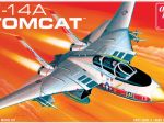 Model Plastikowy Do Sklejania AMT (USA) F-14A Tomcat Fighter Jet