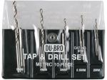 Zestaw metrycznych wierteł i gwintowników (10 szt.) - DU-BRO [#510]
