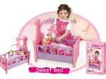Łóżeczko Dla Lalki + Karuzela Poduszka Kołderka